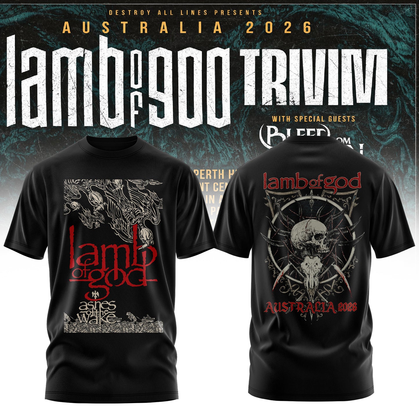 LAMB OF GOD x TRIVIUM – AUSTRALIA 2026 COLLECTION TEE