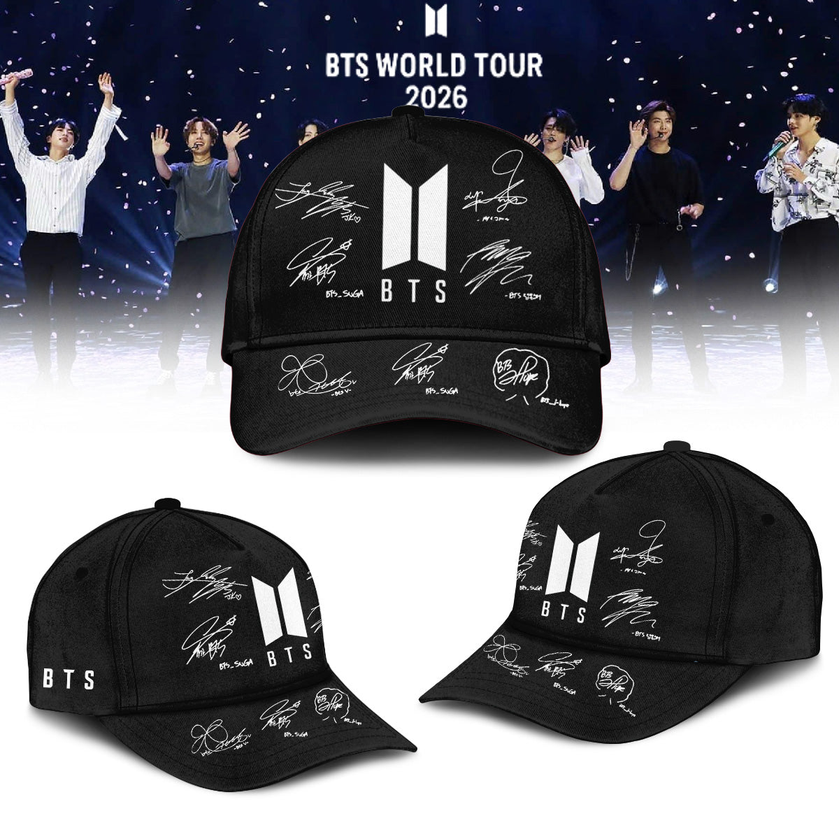 BTS Comeback & World Tour 2026 Limited Edition Signature “ Hoodie