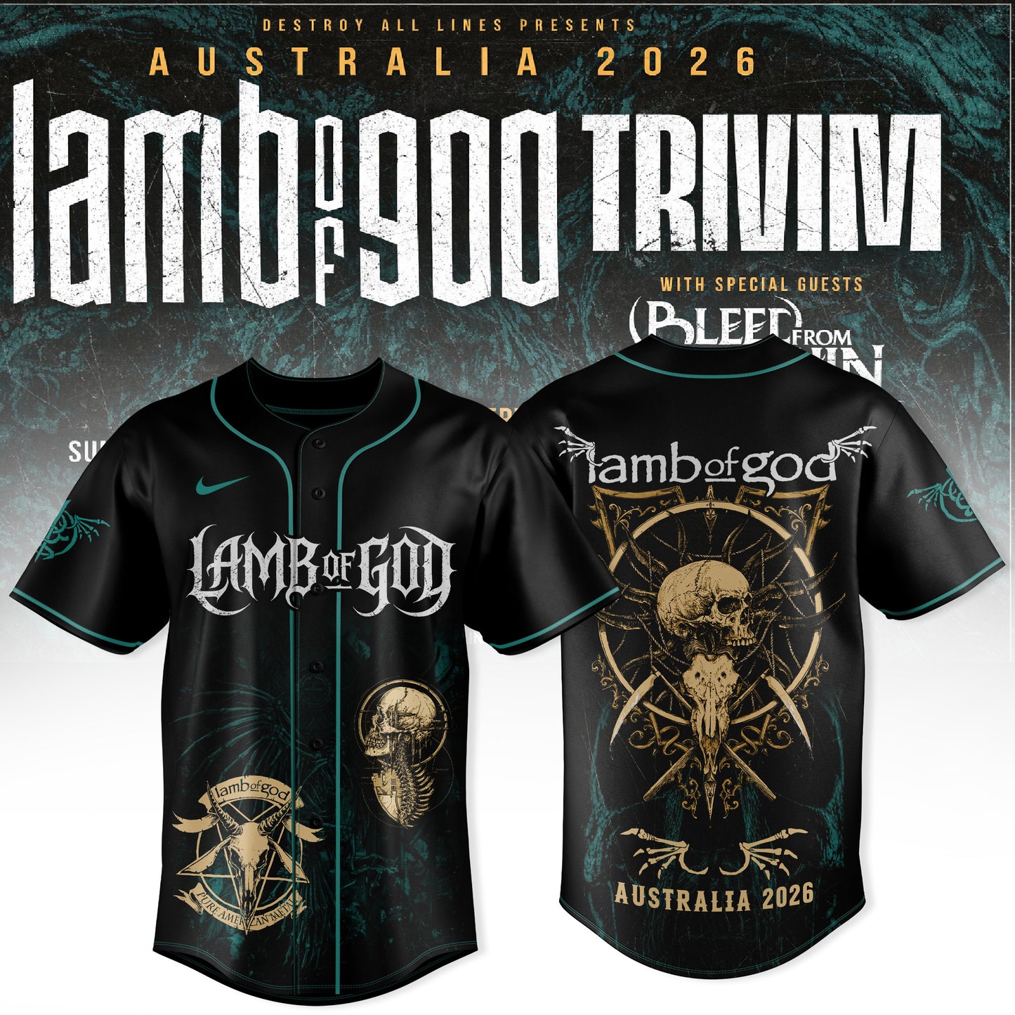LAMB OF GOD x TRIVIUM – AUSTRALIA 2026 COLLECTION JERSEY