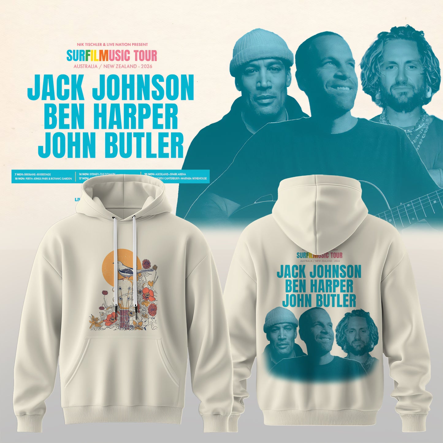 SURF MUSIC TOUR 2026 COLLECTION HOODIE