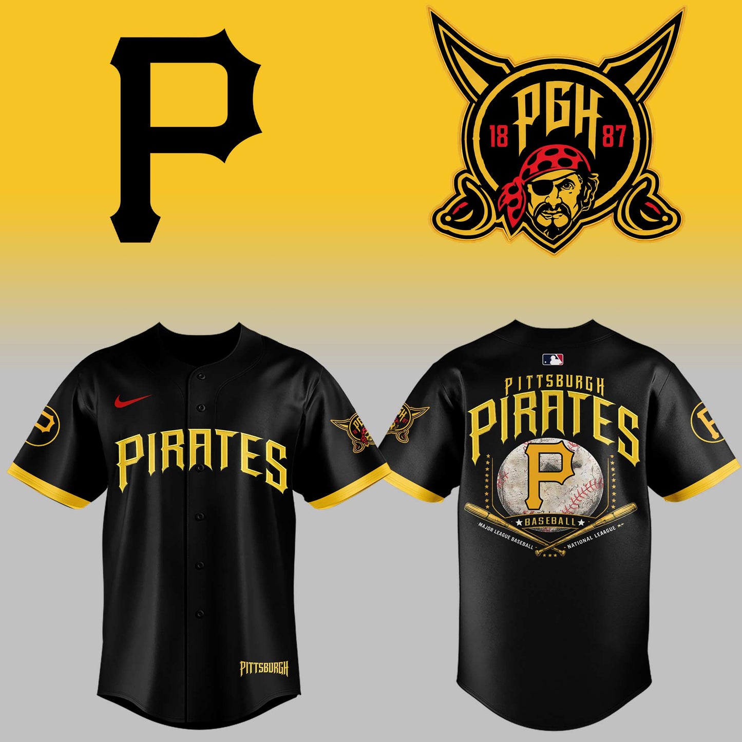 Limited Edition City Connect Jersey Pittsburgh Pirates