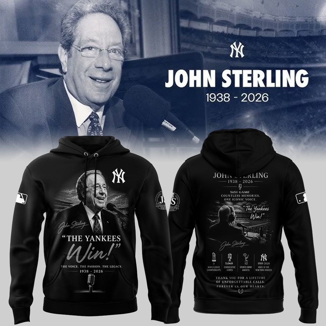“Remembering John Sterling — The Voice of the Yankees” Hoodie
