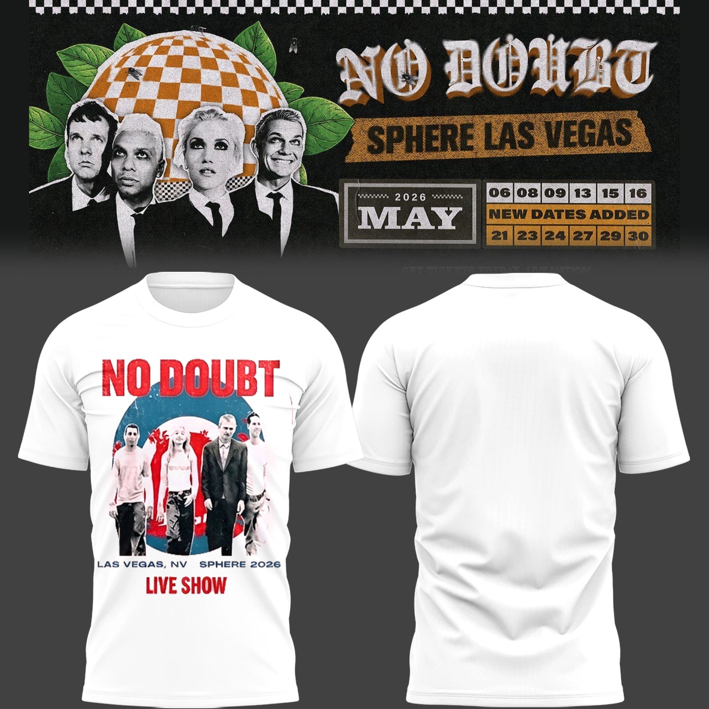 Limited Edition No Doubt Live at Sphere 2026 Shirt