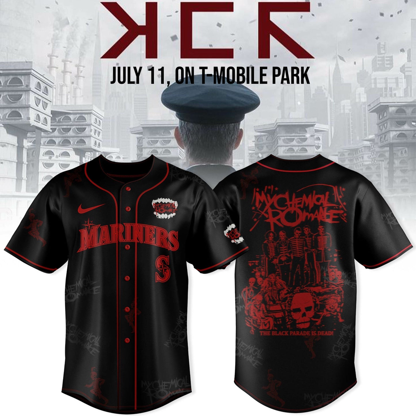 Seattle Mariners x Long Live The Black Parade “ My Chemical Romance