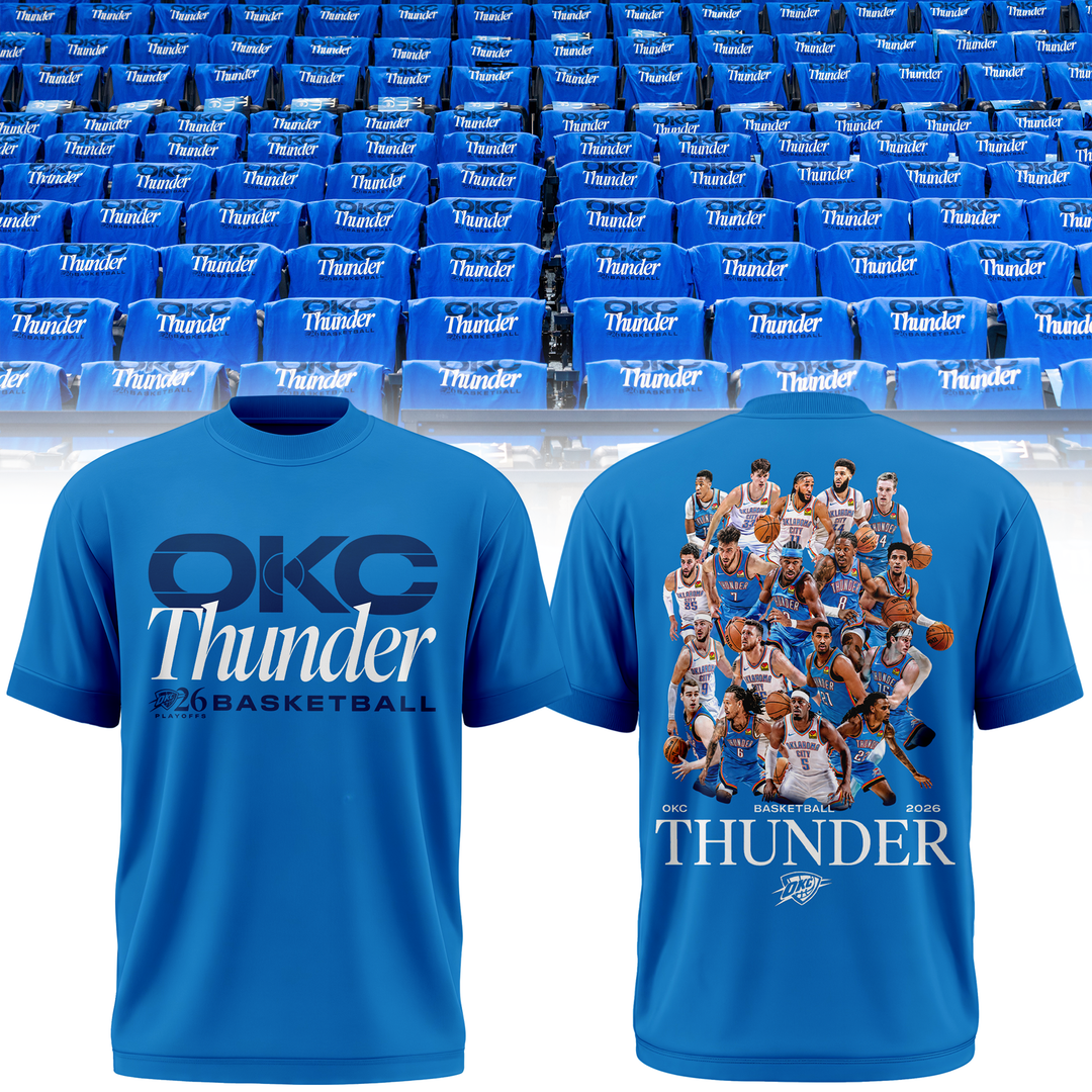 Oklahoma City Thunder 2026 NBA Playoffs T-Shirt - Round 2
