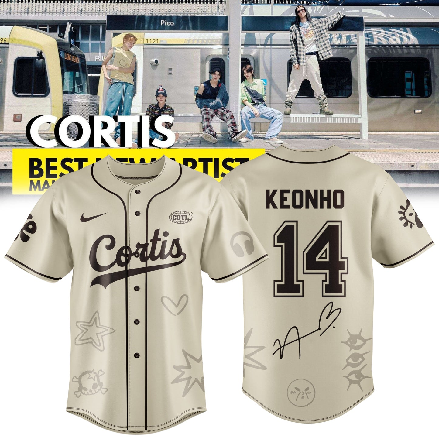 Keonho - CORTIS Exclusive Baseball Jersey