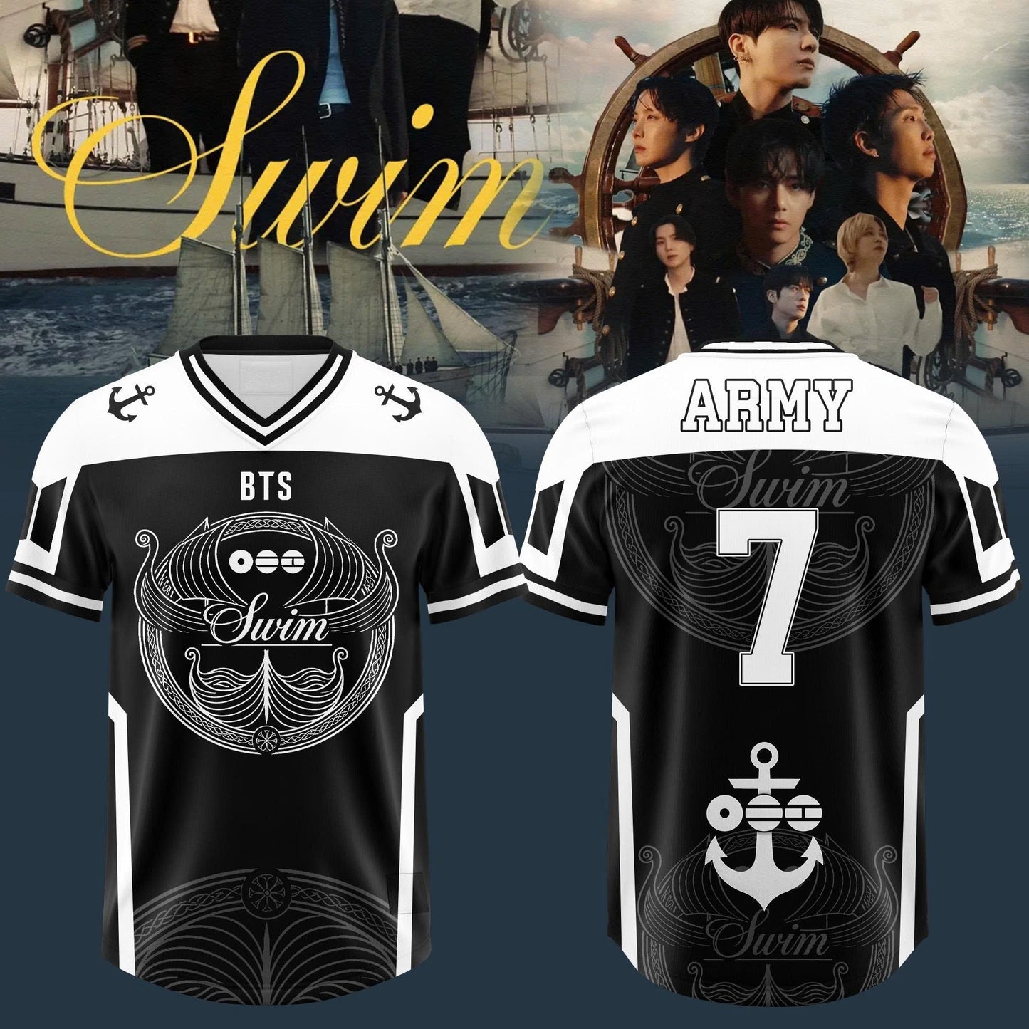 BTS “ Swim Arirang Album Mixed Mesh Jersey
