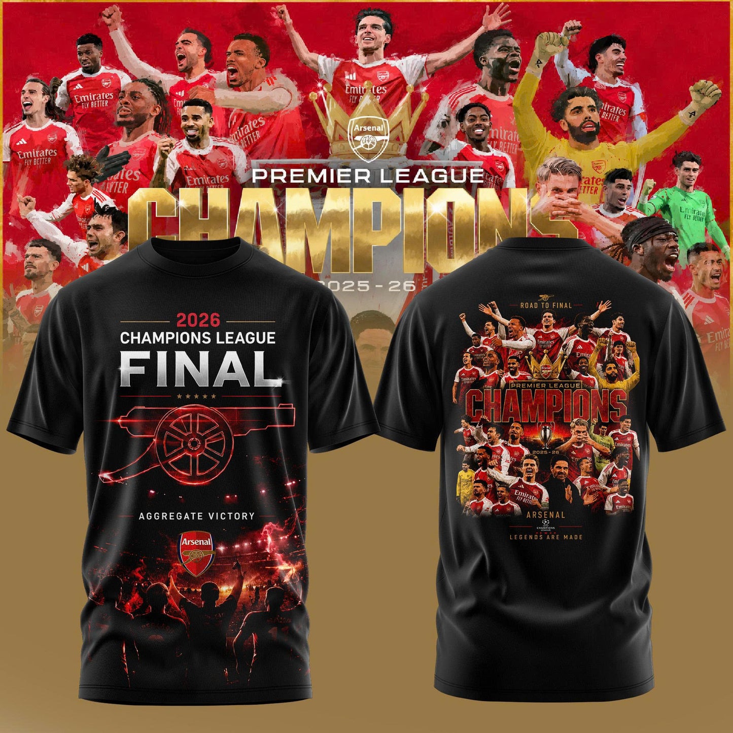 PREMIER LEAGUE CHAMPIONS 2025/26 2026 Edition Tee