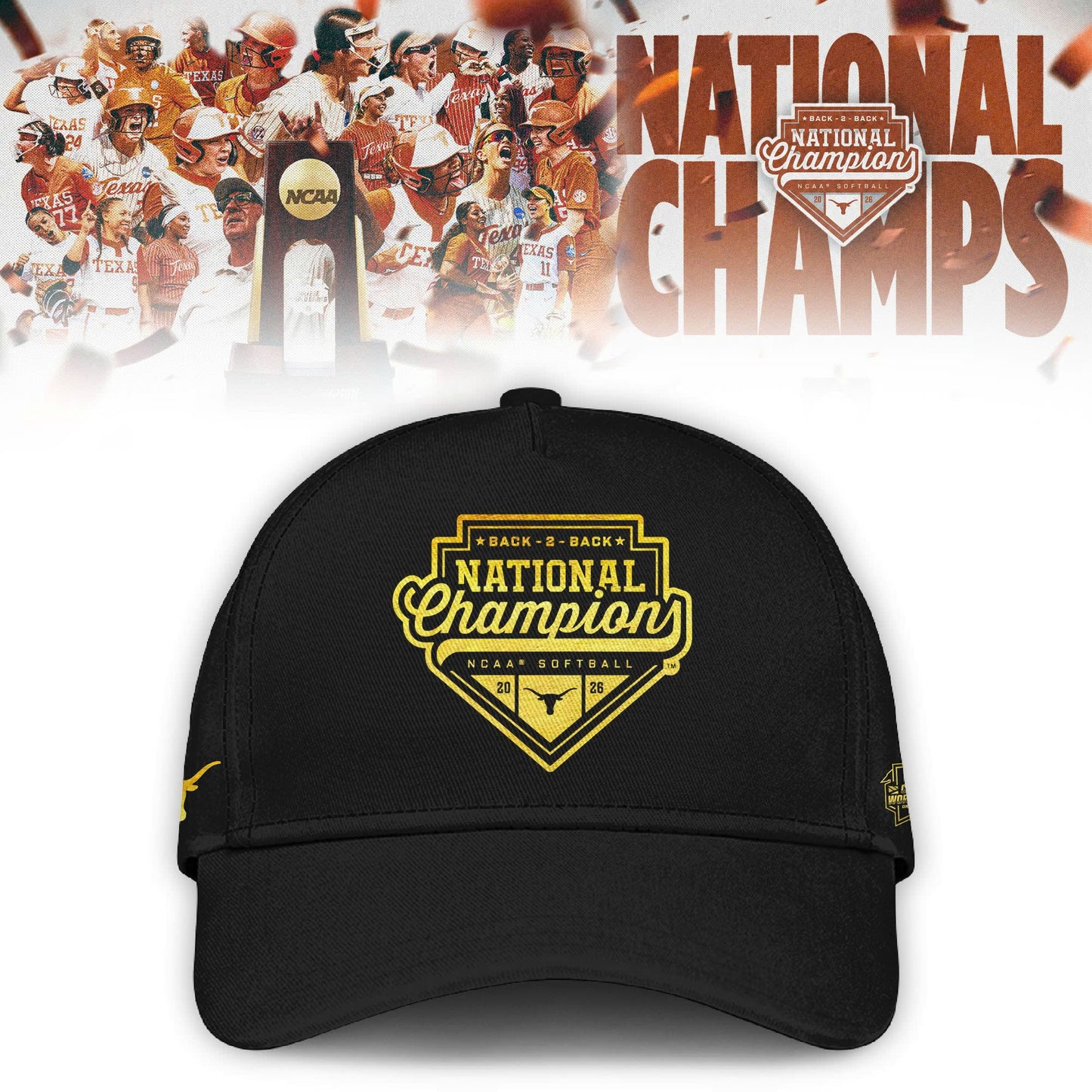 Texas 2026 NCAA Softball Women’s College World Series National Champions Limited Edition Jersey