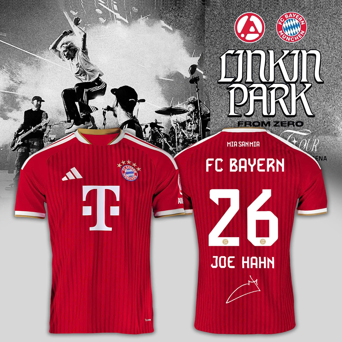 FC Bayern München x LK From Zero Welttournee 2026 Signature Home Joe Hahn Jersey