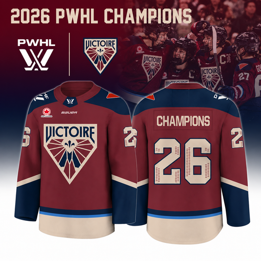 Montreal Victoire PWHL Champions 2026 Jersey Limited Edition Home