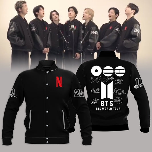 BTS 10th Anniversary Limited Edition Baseball Jacket