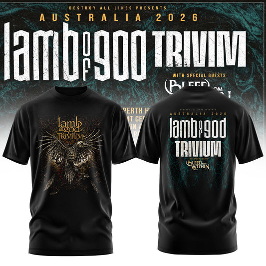 LAMB OF GOD x TRIVIUM – AUSTRALIA 2026 COLLECTION TEE
