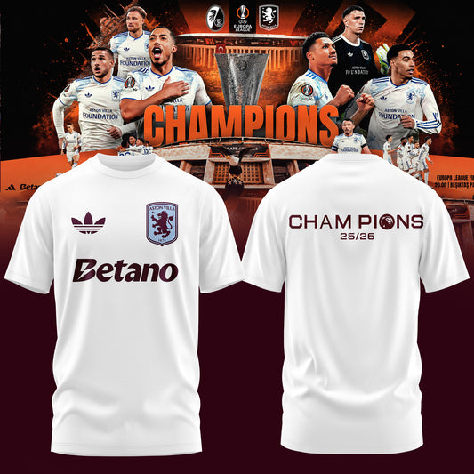 Aston Villa Champions Europa League 25/26 Tshirt