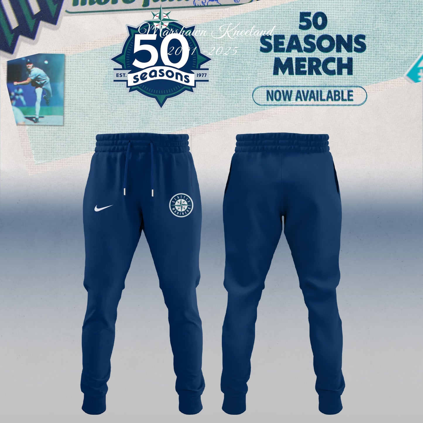 Seattle Mariners 50 Seasons Celebration Special Edition Bomber Jacket