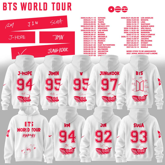 BTS World Tour 2026 Limited Edition Combo Hoodie