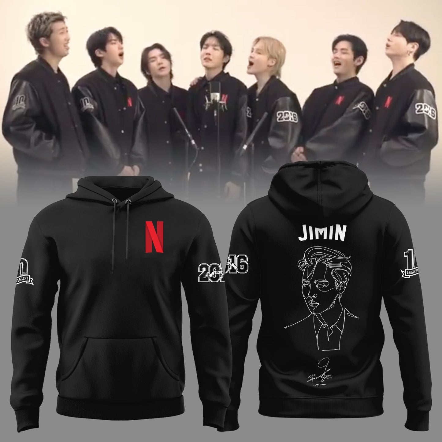 Jimin 10th Anniversary Limited Edition Hoodie