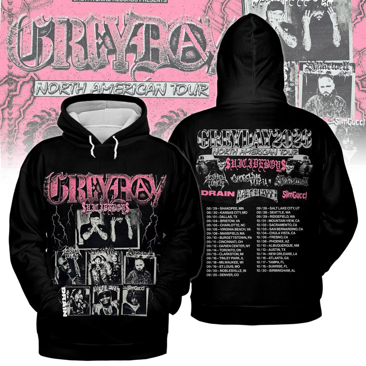 Limited Edition Grey Day 2026: Grab Your Official Suicideboys Tour Hoodie