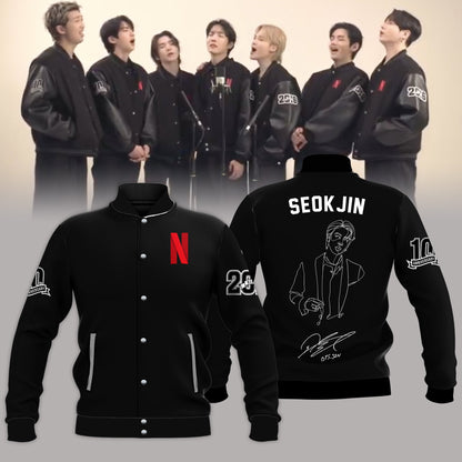 Seokjin 10th Anniversary Limited Edition Baseball Jacket