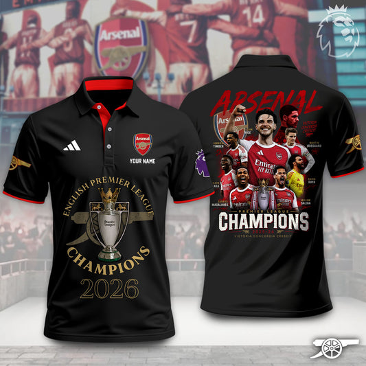 Arsenal F.C. – 2025–26 Premier League Champions Limited Edition Polo