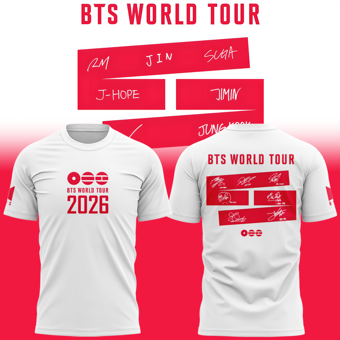 BTS World Tour 2026 Limited Edition Combo Shirt