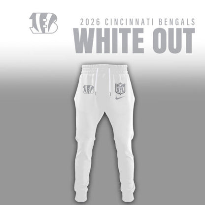Cincinnati Bengals 2026 White Out Limited Edition Hoodie