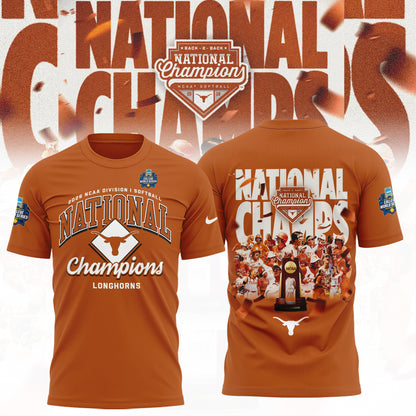 Texas Longhorns Softball 2026 NCAA National Champions Locker Room T-Shirt