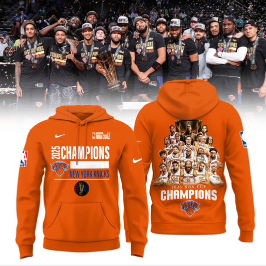 New York Knicks 2025 NBA Cup Champions Hoodie Limited Edition
