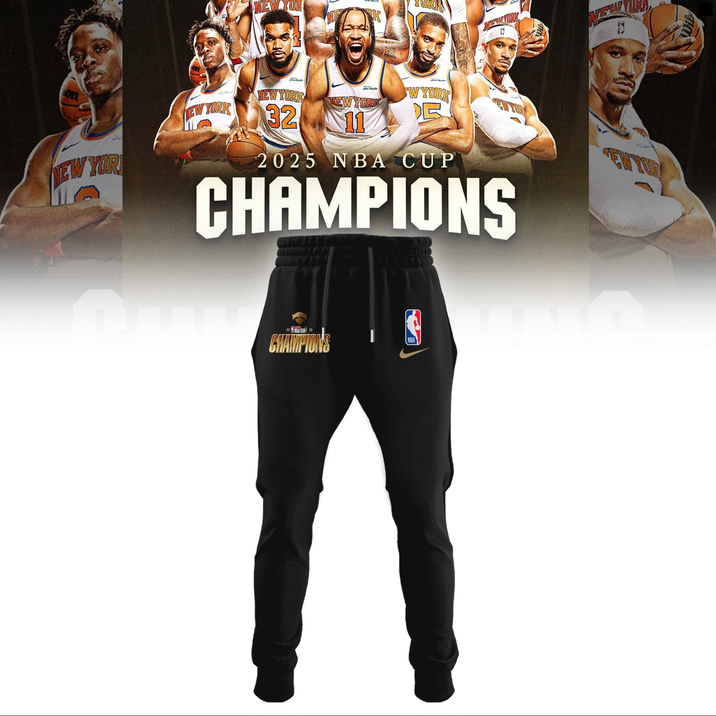 New York Knicks 2025 NBA Cup Champions Hoodie Limited Edition