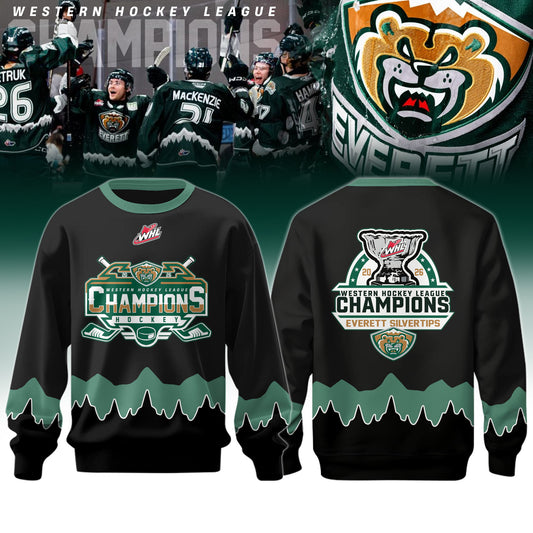 Everett Silvertips Champions Western Hockey League 2026 Sweatshirt Limited Edition