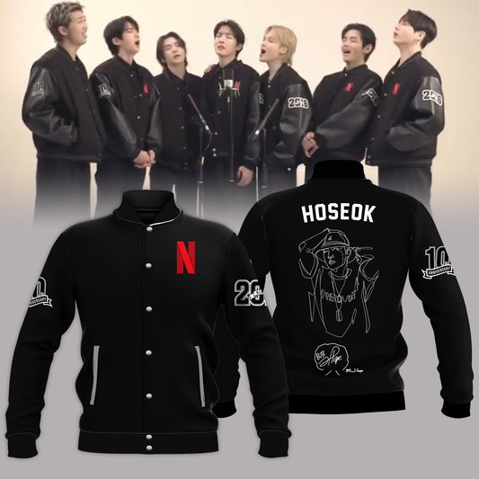Hoseok 10th Anniversary Limited Edition Baseball Jacket