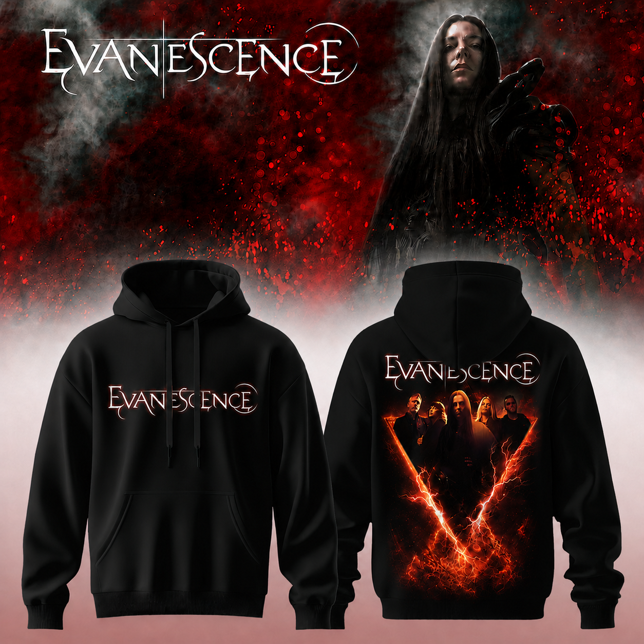 EVANESCENCE " Sanctuary 2026 World Tour " Limited Edition Hoodie