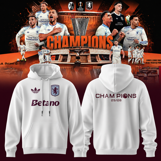 Aston Villa Champions Europa League 25/26 Hoodie