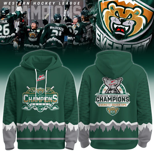 Everett Silvertips Champions Western Hockey League 2026 Hoodie Limited Edition