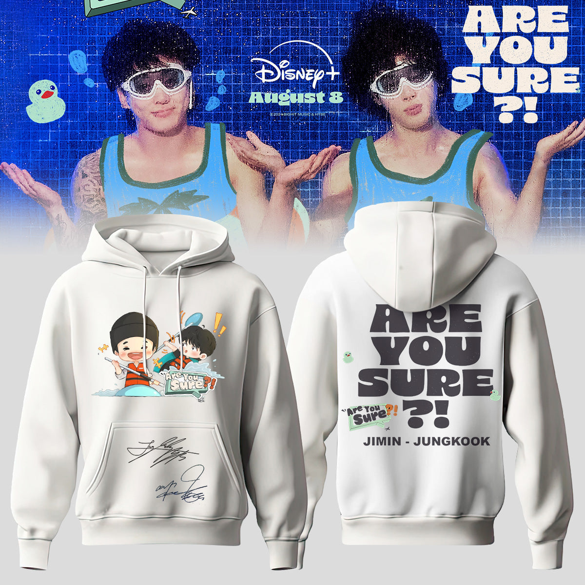 ARE YOU SURE JUNGKOOK & JIMIN HOODIE LIMITED