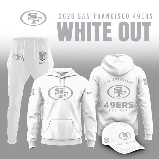 San Francisco 49ers 2026 White Out Limited Edition Hoodie