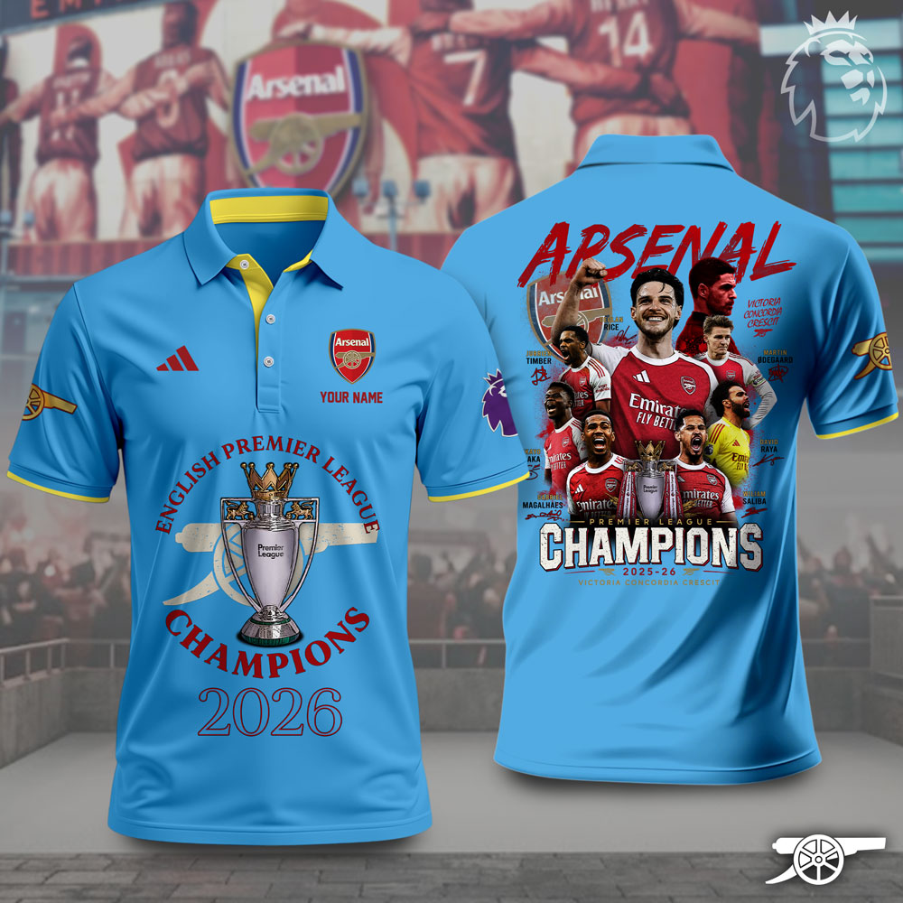 Arsenal F.C. – 2025–26 Premier League Champions Limited Edition Polo