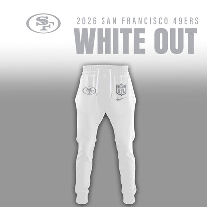 San Francisco 49ers 2026 White Out Limited Edition Hoodie