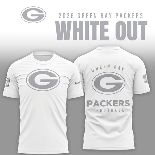 Green Bay Packers 2026 White Out Limited Edition Shirt