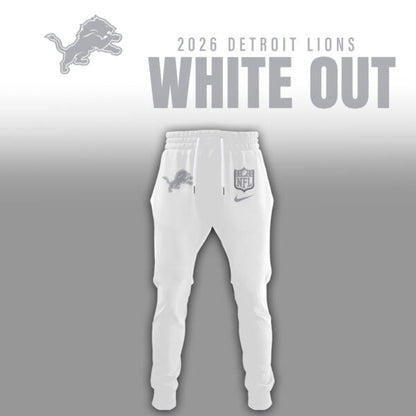 Detroit Lions 2026 White Out Limited Edition Hoodie