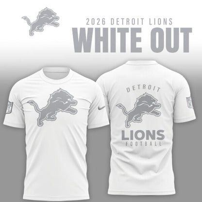 Detroit Lions 2026 White Out Limited Edition Shirt