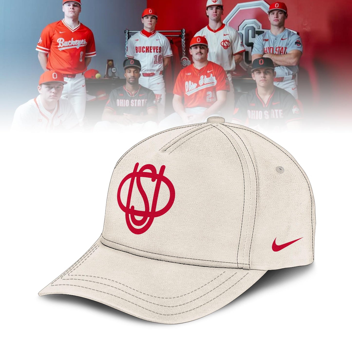 OSU Baseball 2026 Limited Custom Jersey – Cream