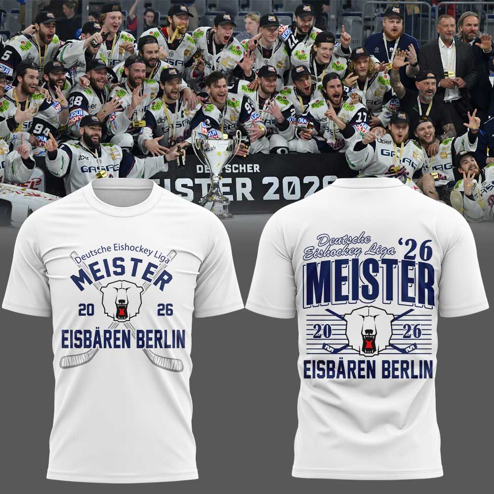 Eisbären Berlin Deutsche Eishockey Liga Meister 2026 Shirt White