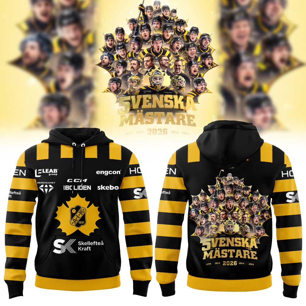 Skellefteå AIK Hockey VI ÄR SVENSKA MÄSTARE 2026 Hoodie
