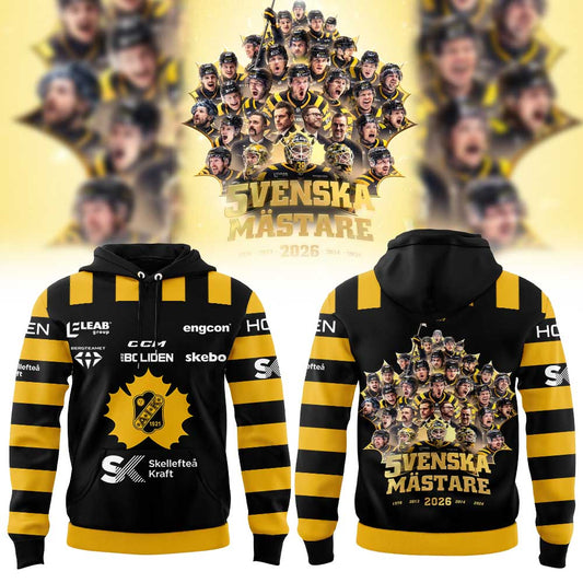 Skellefteå AIK Hockey VI ÄR SVENSKA MÄSTARE 2026 Hoodie