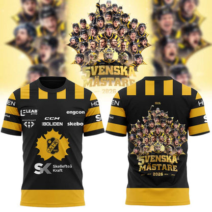 Skellefteå AIK Hockey VI ÄR SVENSKA MÄSTARE 2026 Shirt