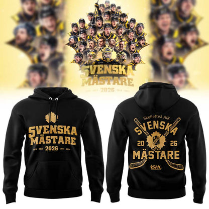 Skellefteå AIK Hockey VI ÄR SVENSKA MÄSTARE 2026 Hoodie V2