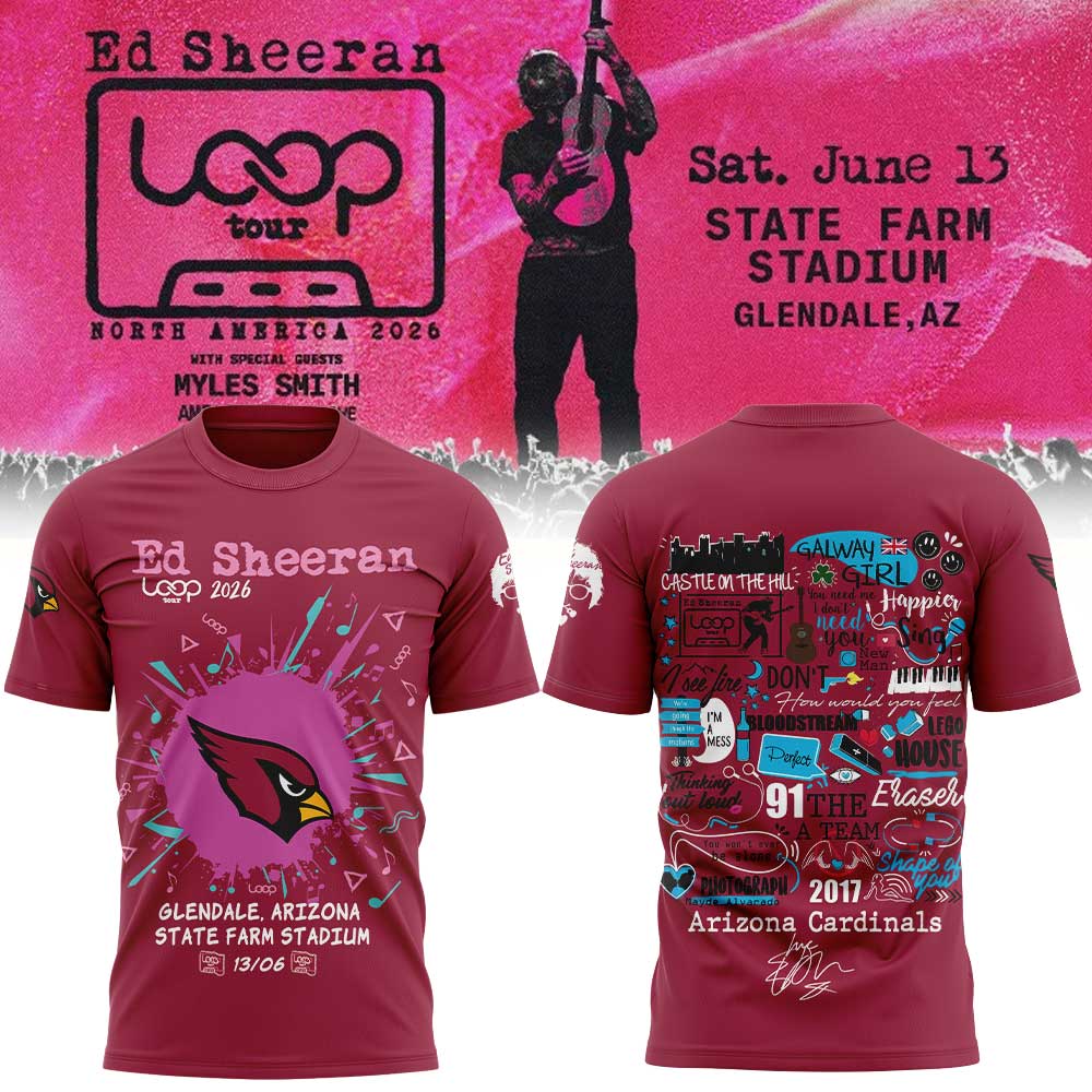 A Cardinals x Ed Sheeran Loop Tour 2026 Shirt