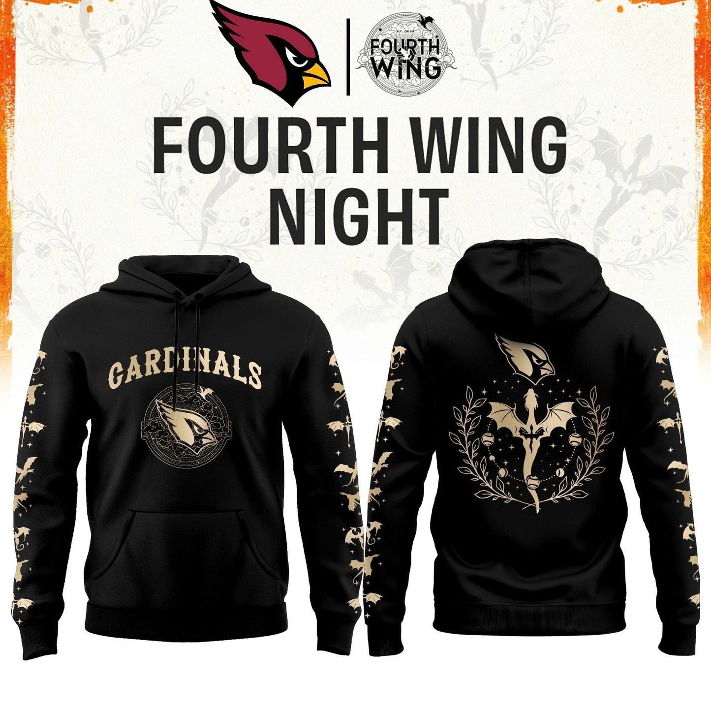 A Cardinals Fourth Wings Night Black Hoodie