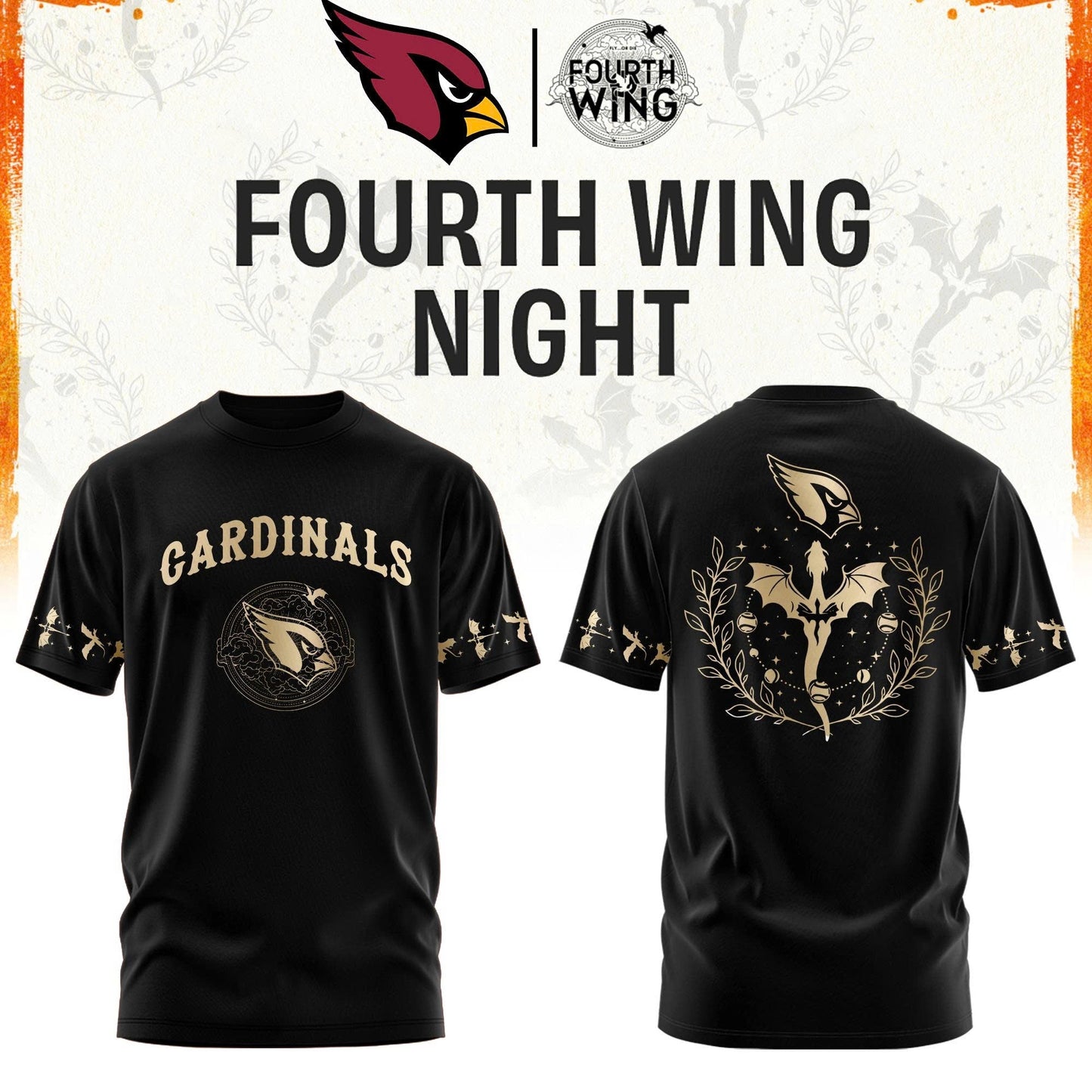 A Cardinals Fourth Wings Night Black Shirt